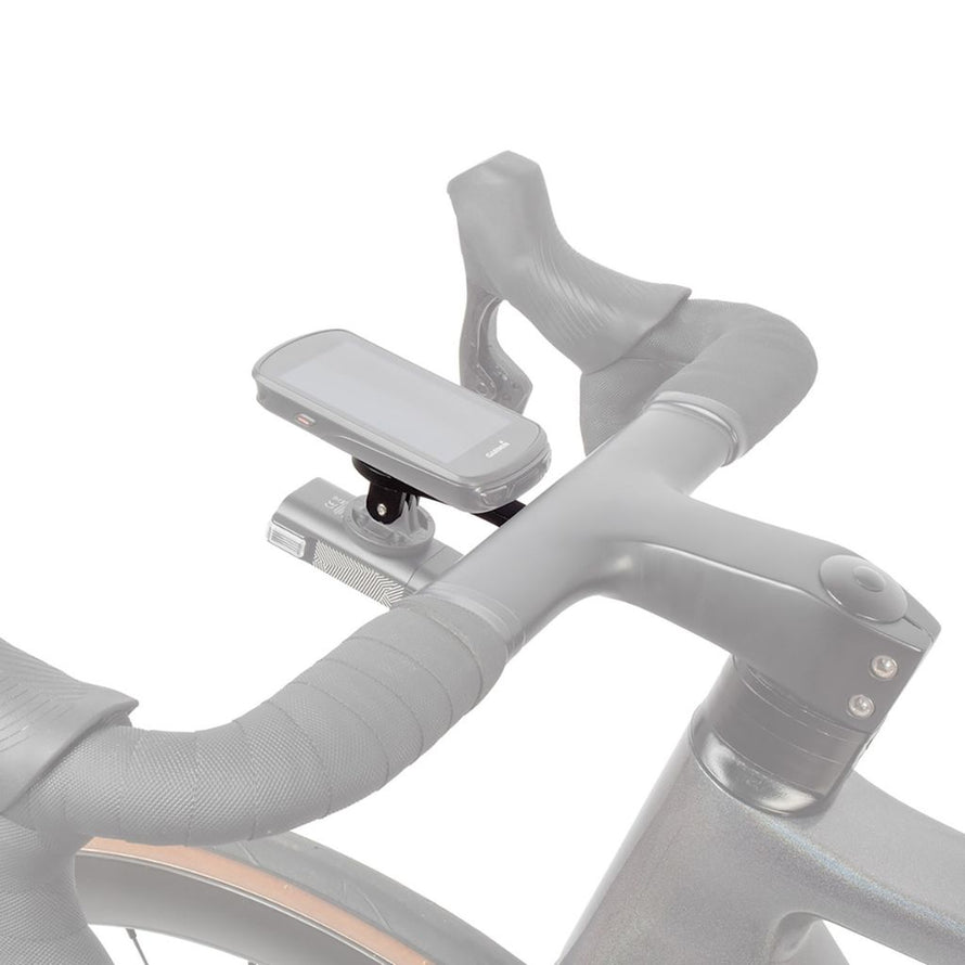 Support de compteur vélo GPS pour cintres aéro avec fixation GoPro pour lampe ou caméra M-Wave