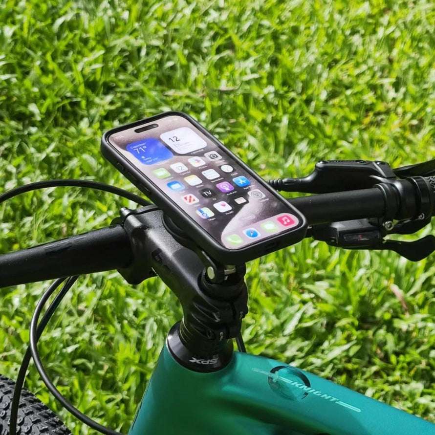 Support téléphone vélo Outplorer potence avec fixation magnétique et système de verrouillage sécurisé