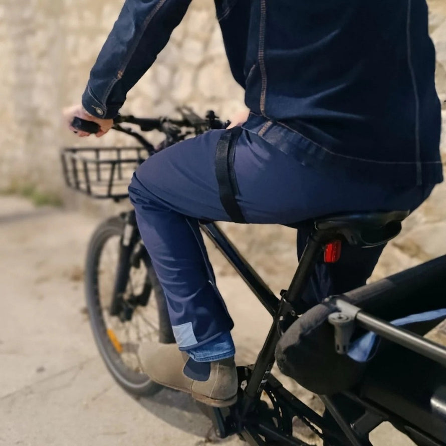 Surpantalon pluie vélo mi-saison Urbanleg JUP-ON pour cyclistes urbains, protection efficace et confort optimal