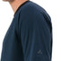 T-shirt Vaude Men Loamer bleu marine avec logo réfléchissant sur la manche, idéal pour cyclisme et activités outdoor