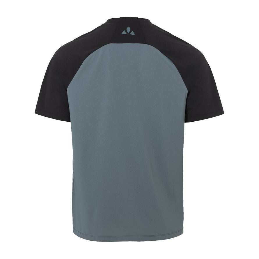 T-shirt Vaude Men Loamer gris dos contrastant, respirant et confortable pour cyclisme et outdoor
