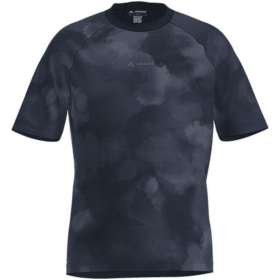 T-shirt Vaude Men Loamer noir uni, coupe confortable et tissu respirant pour cyclisme et activités outdoor