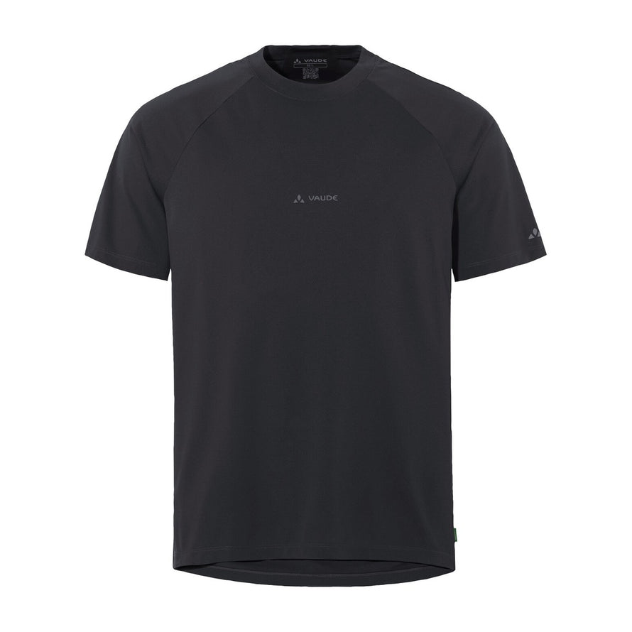 T-shirt Vaude Men Loamer noir, confortable et léger pour cyclisme et activités outdoor