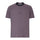 T-shirt Vaude Men Loamer taupe uni avec col noir, léger et respirant pour cyclisme et activités outdoor