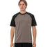 T-shirt Vaude Men Loamer taupe et noir, respirant et confortable pour cyclisme et activités outdoor