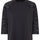 T-Shirt Vaude Neyland 3/4 Femme noir avec manches à design graphique et tissu technique respirant