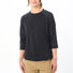 T-Shirt Vaude Neyland 3/4 Femme noir avec manches florales et logo discret en bas