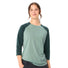 T-Shirt Vaude Neyland 3/4 Femme vert dégradé avec manches raglan pour cyclisme confortable et respirant