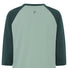 Dos du T-Shirt Vaude Neyland 3/4 Femme vert fonce avec manches raglan et tissu respirant pour cyclisme