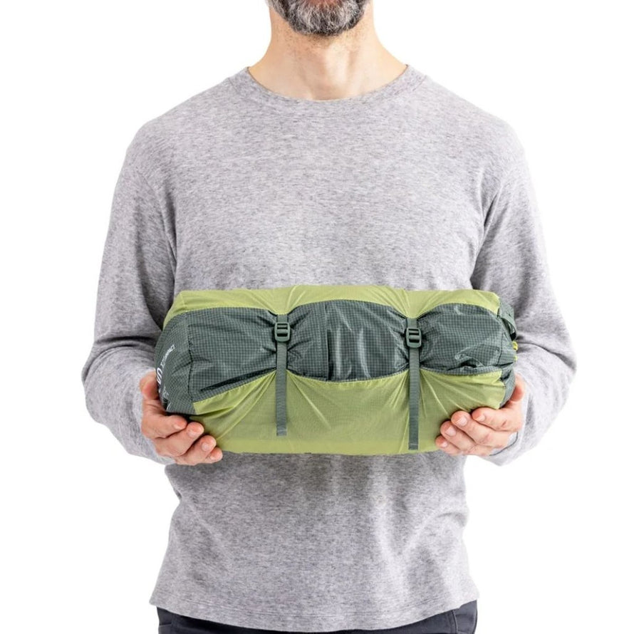 Tente Telos Evo Bikepack TR2 Sea to Summit emballée, ultra compacte et légère pour cyclotourisme et bikepacking