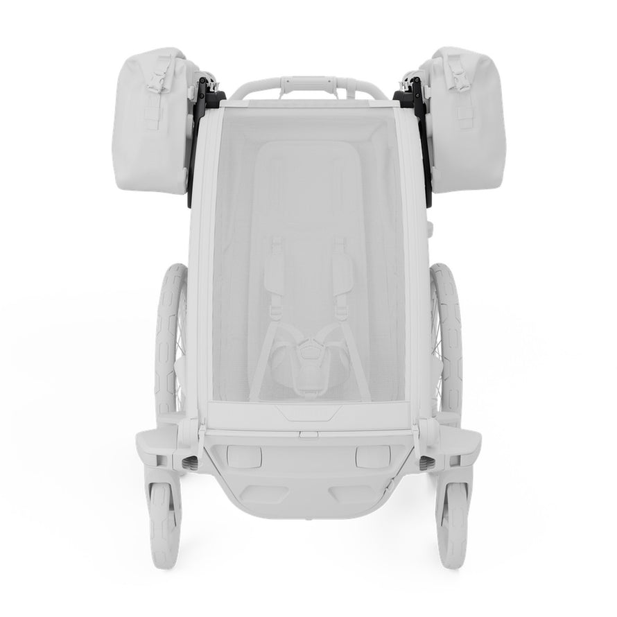 Paire d'adaptateurs fixation sacoches pour remorque vélo Thule Chariot 2, robustes et compatibles