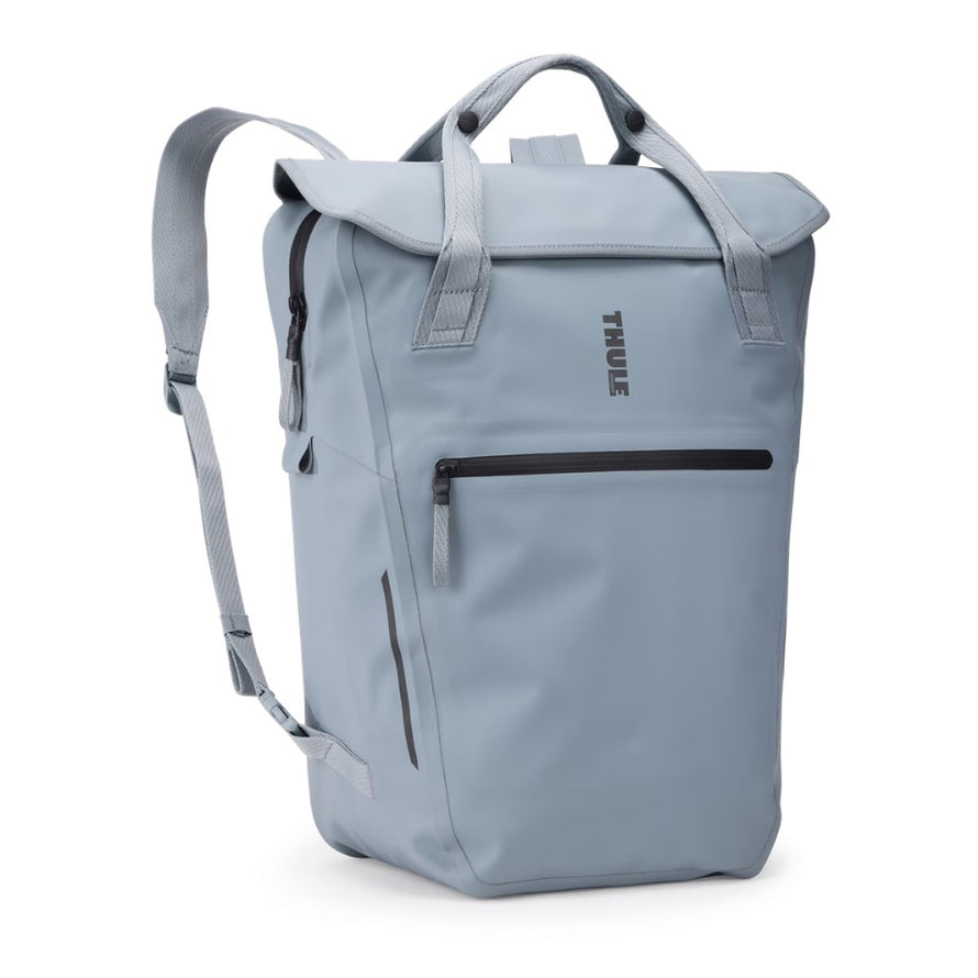 Sac a dos velo Thule Shield InLock gris clair, convertible et resistant pour cyclistes urbains