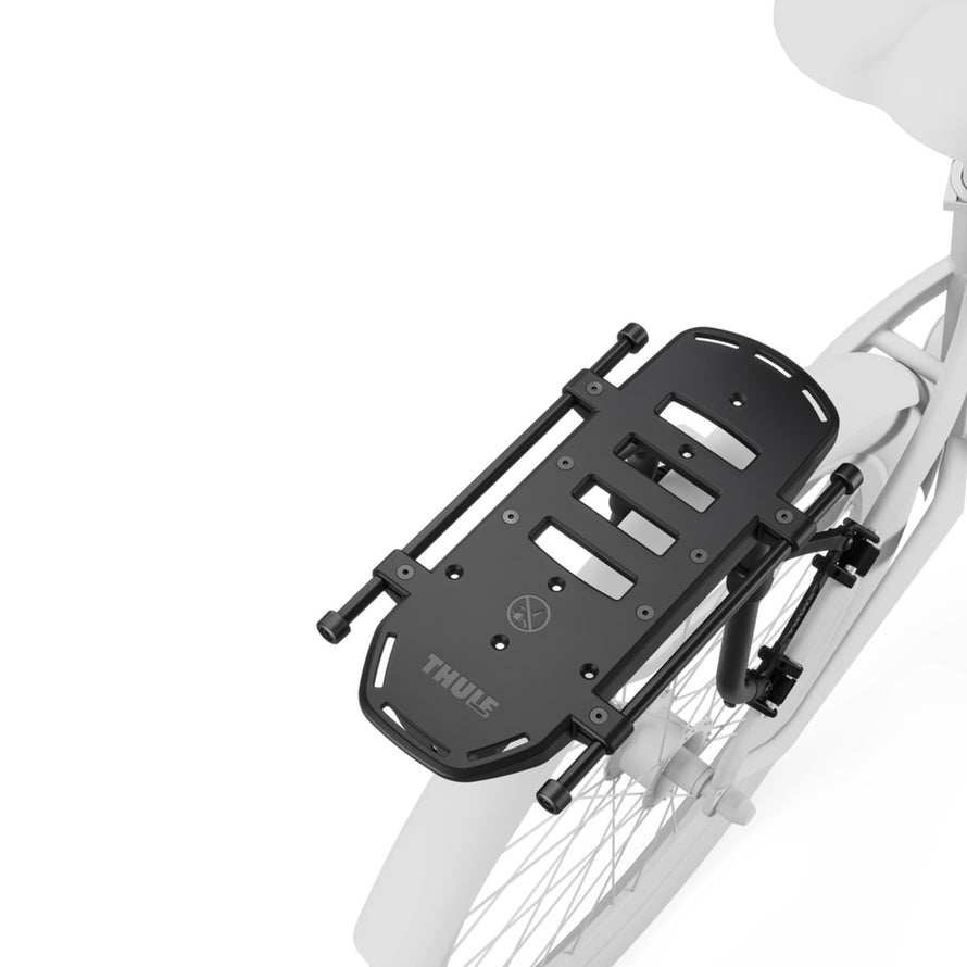 Support sacoche latérale Thule Tour Rack pour porte-bagage vélo, installation fiable et compatible sacoches