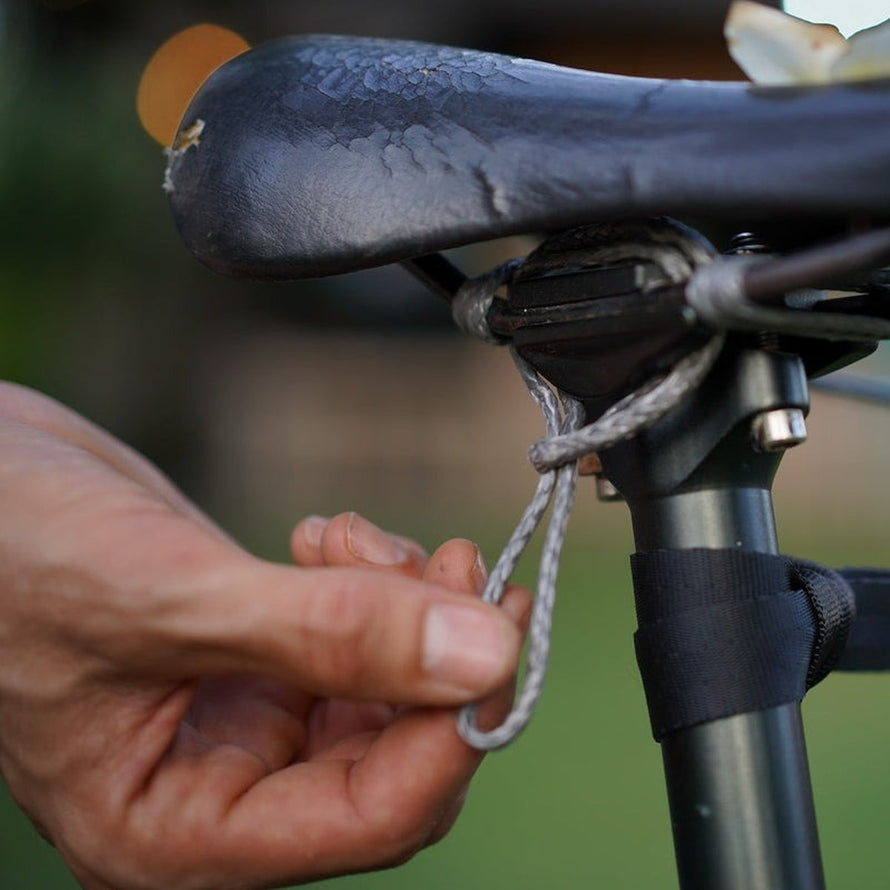 Fixation hamac Ticket to the Moon 2nd Tree Kit pour vélo, pratique pour bivouac et sorties nature