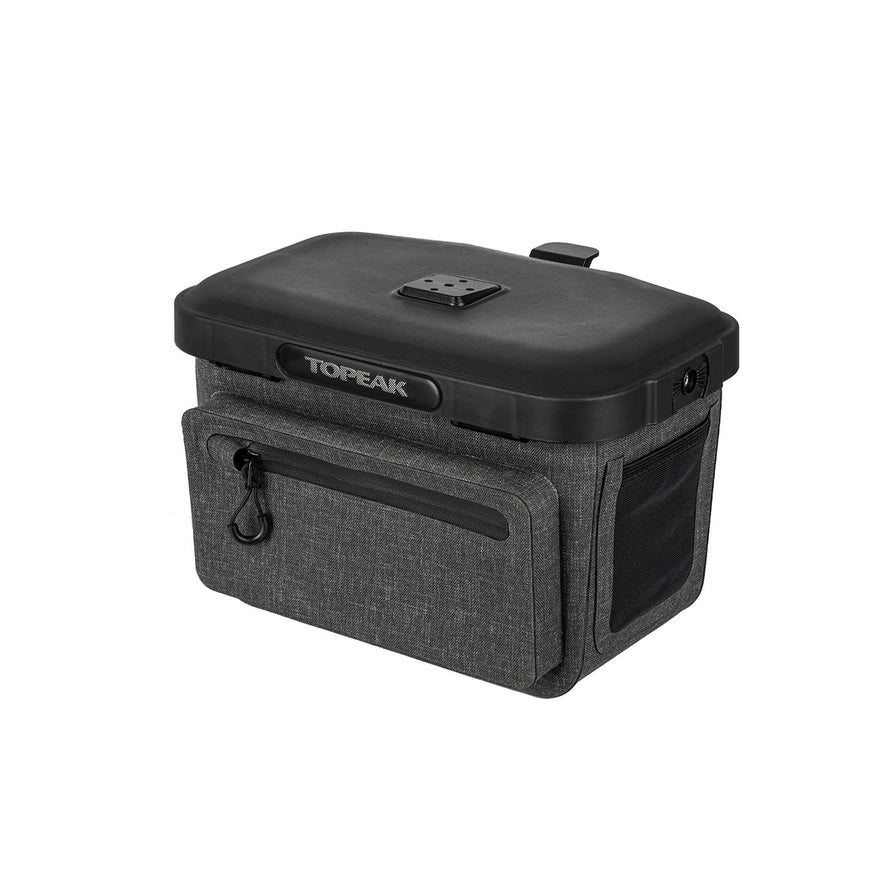 Sacoche rigide Topeak Elementa Dry BarBag avec adaptateur multi-fixation, étanche et pratique pour vélo urbain