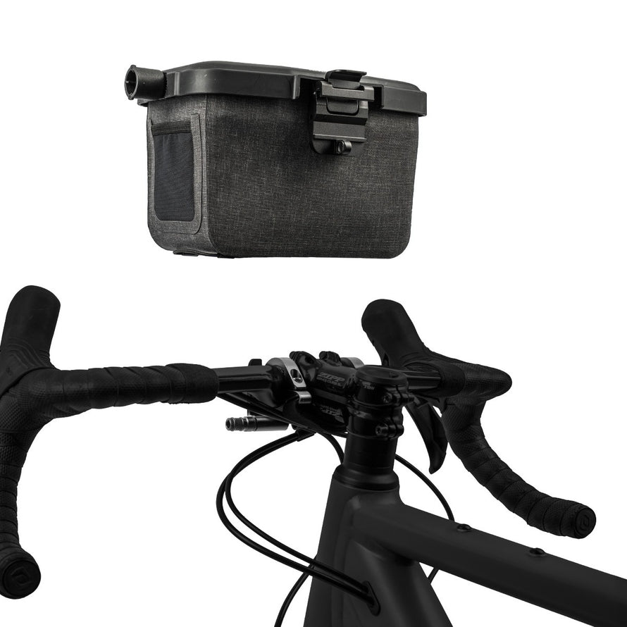 Sacoche rigide Topeak Elementa Dry BarBag avec fixation multi-montage pour guidon vélo, étanche et résistante