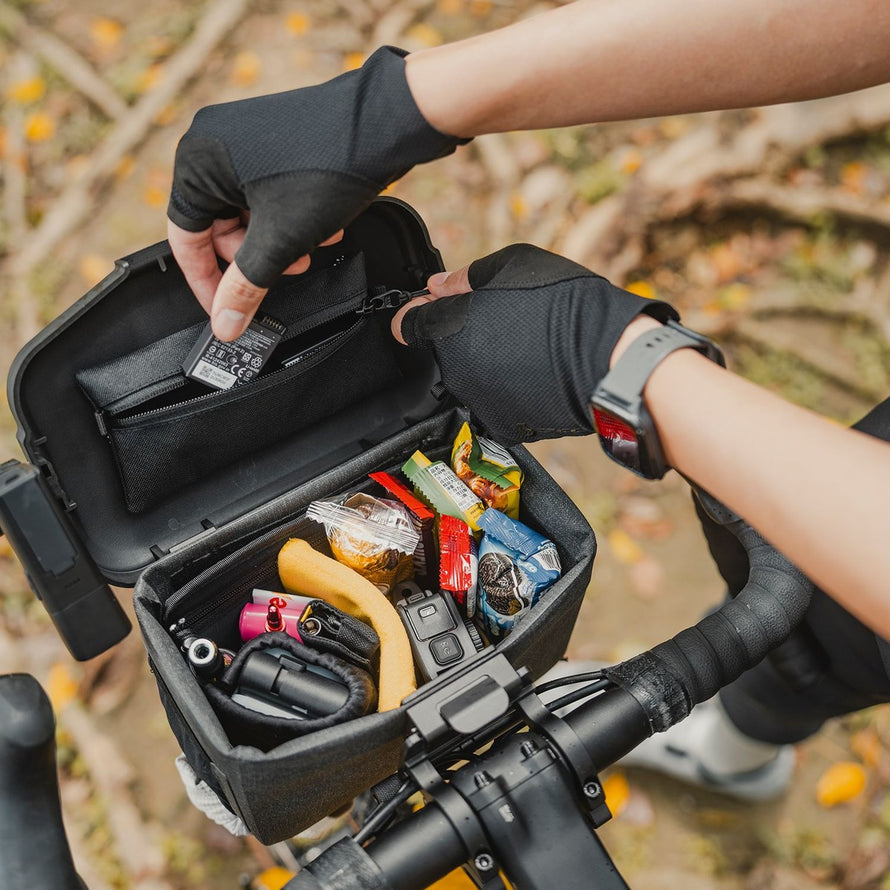 Sacoche de guidon rigide Topeak Elementa Dry BarBag avec rangement optimisé pour accessoires vélo