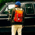 Sac a dos velo Topo Designs Rover Pack Classic 20L orange vif avec sangles ajustables et poches multiples