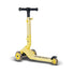 Trottinette Puky PUSH 3 roues pliable avec éclairage LED jaune clair, adaptée aux enfants dès 2 ans