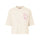 T-shirt Femme Vaude Redmont Heavyweight beige avec motif rose, style casual et confort pour le cyclisme