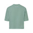 T-shirt Dames Vaude Redmont Heavyweight pastelgroen achterkantzicht met discreet logo, comfort en stijl voor fietsen