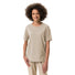 T-shirt femme Vaude Mineo Striped beige en coton écoresponsable, confortable et léger pour activités cyclistes et loisirs