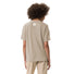 T-shirt femme Vaude Mineo Striped beige à fines rayures, confortable et léger en coton bio, vue dos