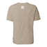 Dos du t-shirt femme Vaude Mineo Striped beige rayé en coton léger, idéal pour cyclisme et confort au quotidien