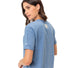 T-shirt Vaude Mineo Striped femme bleu rayé en coton léger, respirant et confortable pour cyclisme et activités outdoor - vue 2