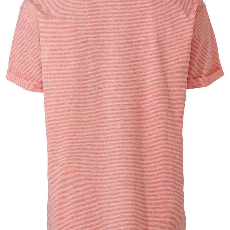 T-shirt femme Vaude Mineo Striped rose à fines rayures, léger et confortable pour cyclisme et activités outdoor