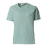 T-shirt femme Vaude Mineo Striped vert léger en coton bio, idéal pour cyclisme et activités outdoor confortables