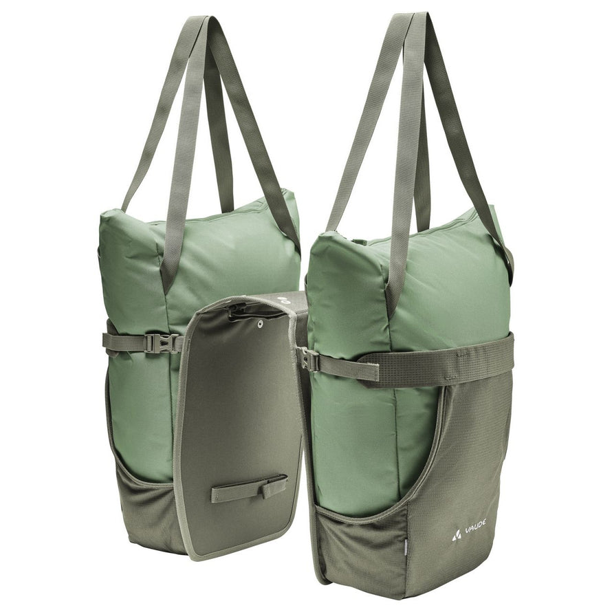 Sacoche Vaude TwinShopper verte