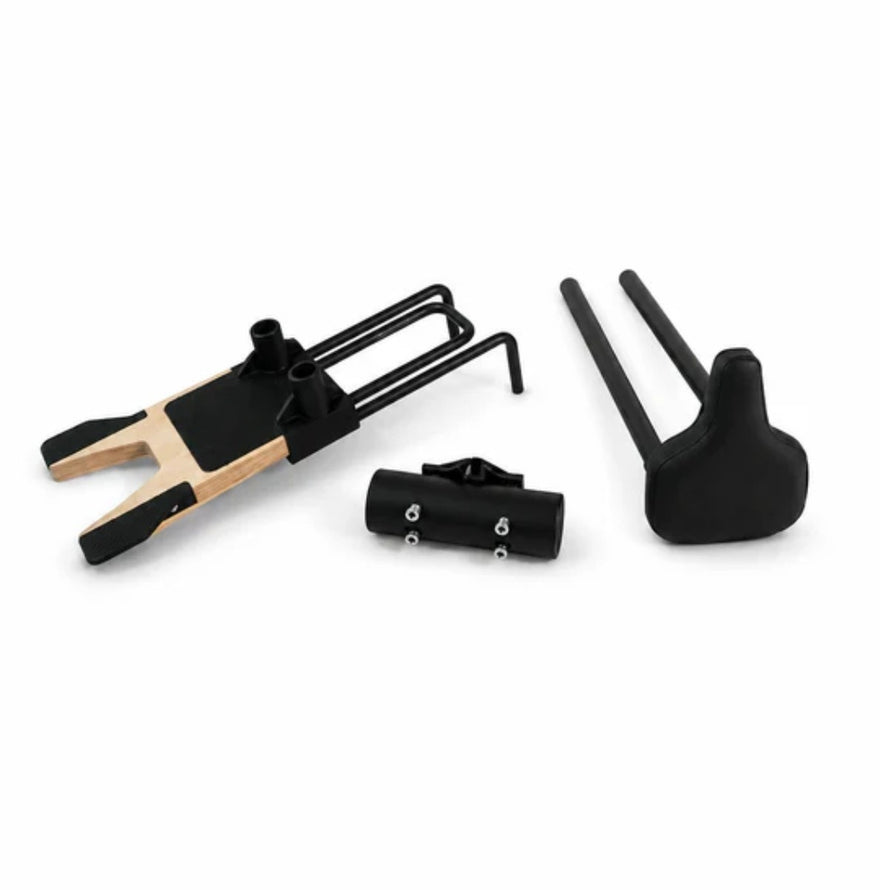 Composants du siege velo avant Tximy pour enfants de 5 a 10 ans avec fixation sur cadre