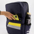 Sac à dos convertible Escaper Urban Circus bleu jaune avec poches pratiques pour accessoires et bouteille