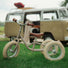 Draisienne evolutive 2-en-1 Urban Iki beige avec tricycle, parfaite pour les premiers pas en velo