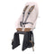siège vélo enfant arrière sur porte-bagages Urban Iki rose et marron