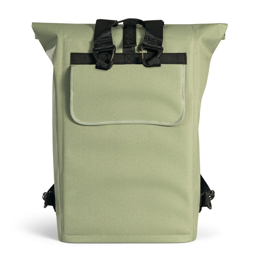 Sac à dos convertible sacoche vélo Knox 22L Urban Proof couleur vert kaki avec bretelles et fermeture sécurisée