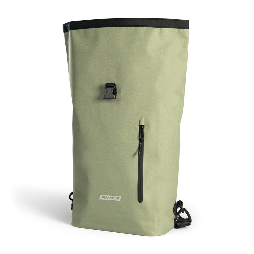 Sacoche vélo convertible Knox 22L Urban Proof avec fermeture éclair avant verticale et design minimaliste kaki