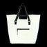 Sacoche vélo shopper Urban Proof Knox 25L blanche avec fermeture zip et détails réfléchissants pour cyclisme urbain sécurisé