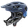 Casque VTT integral enfant Uvex React JR bleu marine avec mentonniere pour securite optimale