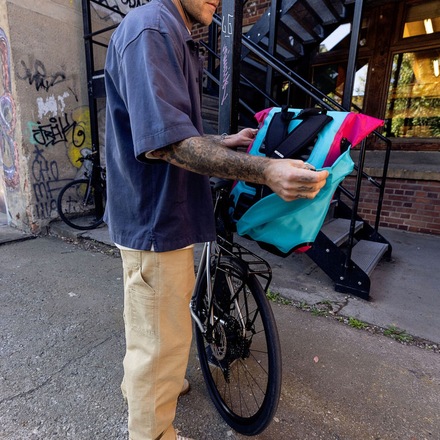 ortlieb fahrradtasche anbringen Ortlieb Vario Rucksack Fahrradtasche hinterer Gepäckträger