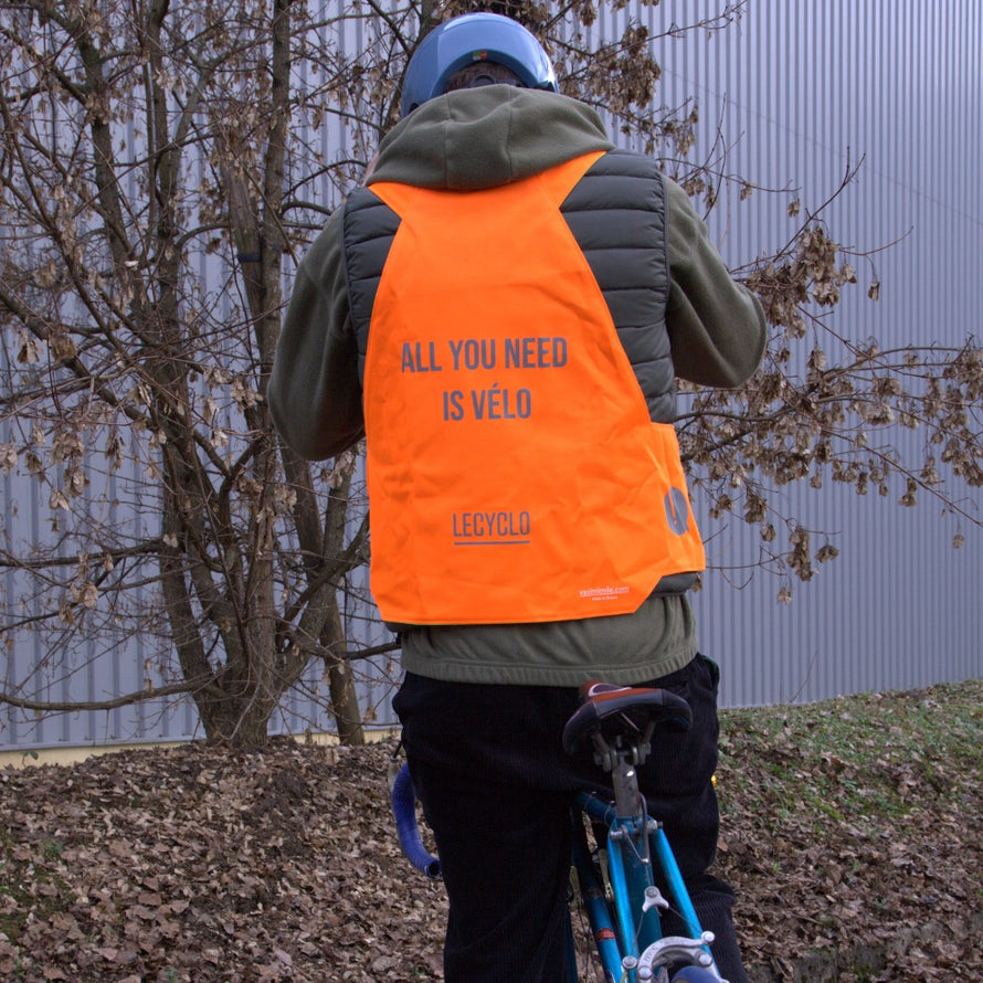 vasimimile gilet fluo réversible vasi lzocel reverso vue de derrière en entier