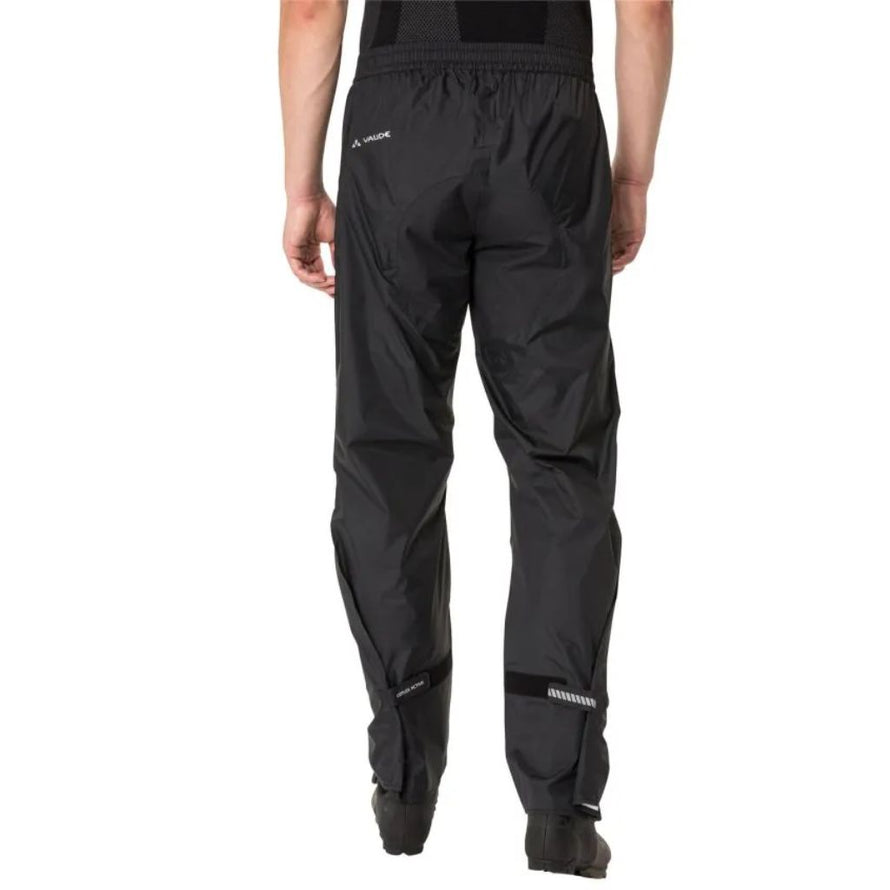 Pantalon de pluie léger et imperméable pour cyclistes avec fessier renforcé