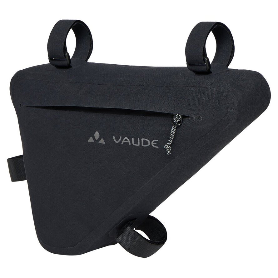 Sacoche cadre velo Vaude Trailframe M noire etanche, ideale pour garder vos affaires au sec en balade