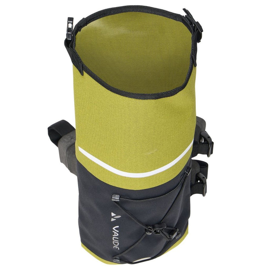 Sacoche de guidon Trailfront Compact Vaude jaune et noir, légère et pratique pour le transport à vélo