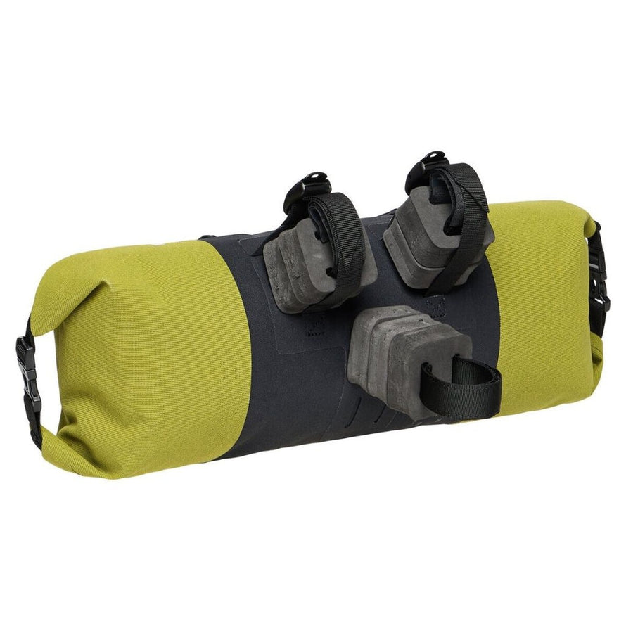 Sacoche de guidon Trailfront Compact Vaude en vert jaune, pratique et durable pour vos aventures à vélo