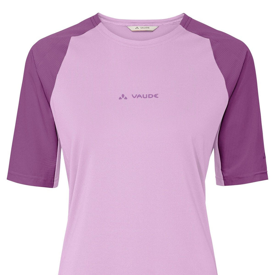 T shirt gravel femme Vaude Kuro II avec poches arrières, léger et respirant pour cyclisme