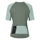 T shirt gravel femme Vaude Kuro II vert avec poches arrières zippées, respirant et adapté au cyclisme