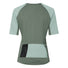 T shirt gravel femme Vaude Kuro II vert avec poches arrières zippées, respirant et adapté au cyclisme
