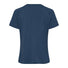 Essentiële wollen T-shirt voor dames Vaude donkerblauw, perfect voor comfort en prestaties op de fiets